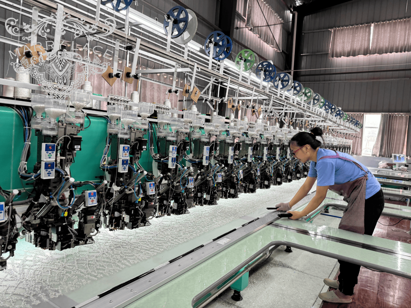 Custom Lace Production Flexibility Technical Lace Manufacturing Flexibility