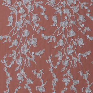 wholesale ivory floral embroidered lace with beads & sequins, 52" 54" 585293 (copy)