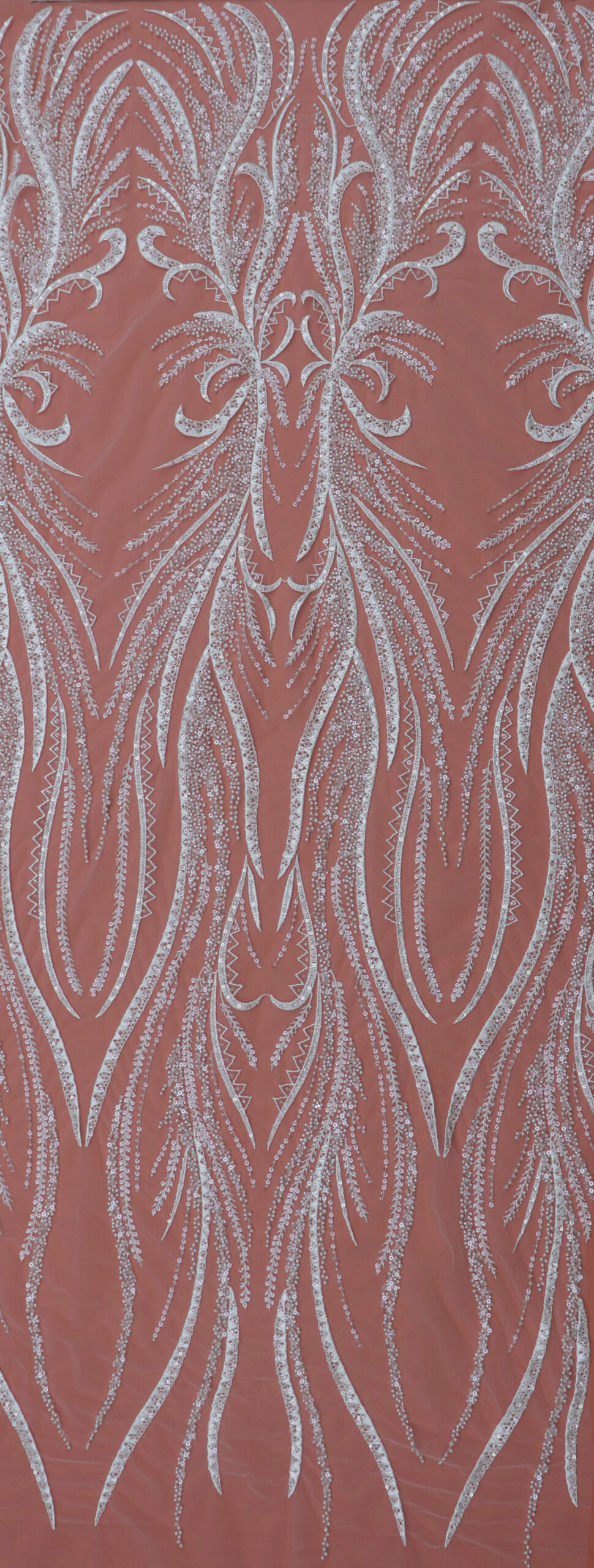 wholesale ornate flame feather embroidered lace with beads & sequins mvp815183fe