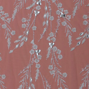 wholesale french floral embroidered lace trim with beads & sequins, scalloped fringe, ivory 39cm u5b5733xe (copy)