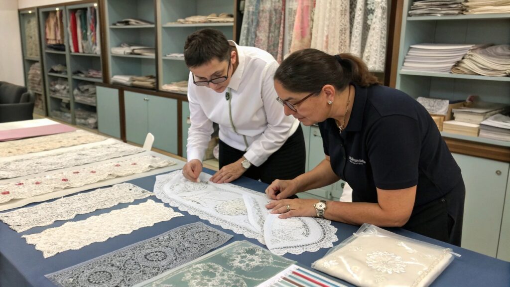 sample approval process for lace procurement