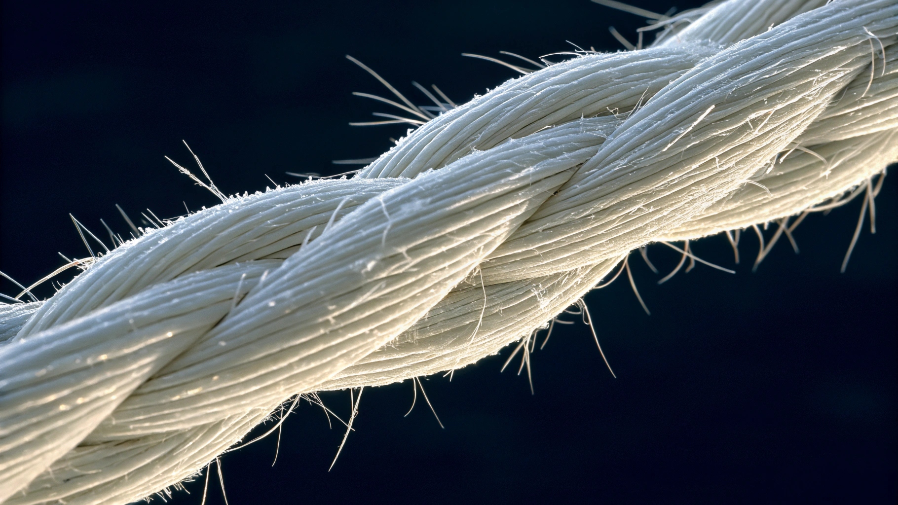 Microscopic view of high-tenacity nylon fibers high-tenacity nylon mesh structure